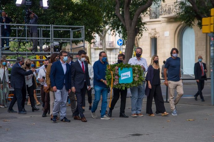 Ofrena de Junts davant el moment de Rafael Casanova a Barcelona per la Diada, encapalada per Jordi Snchez