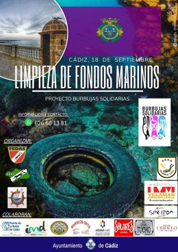 El Ayuntamiento de Cádiz se suma a la campaña de Limpieza de Fondos Marinos, que se celebra el día 18