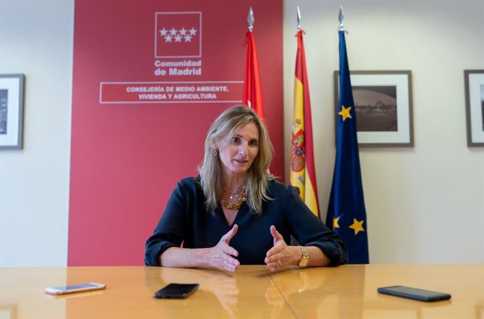 La consejera de Medio Ambiente, Vivienda y Agricultura de la Comunidad de Madrid, Paloma Martín
