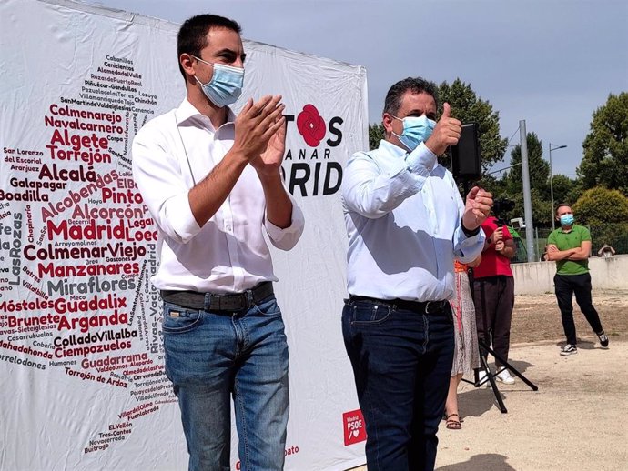 El portavoz adjunto del Grupo parlamentario Socialista en la Asamblea de Madrid y precandidato a liderar el PSOE-M, Juan Lobato, presenta su candidatura en Parla.