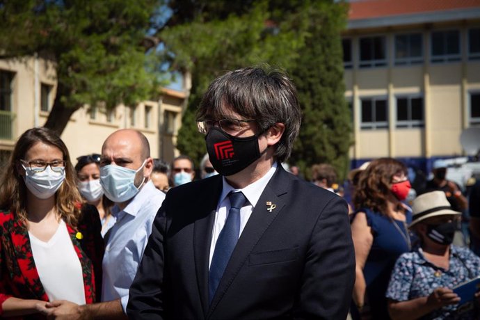 Archivo - El expresidente Carles Puigdemont este verano