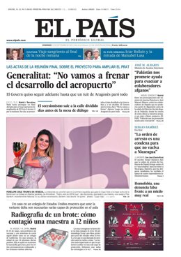 Portada de El País del 12 de septiembre de 2021