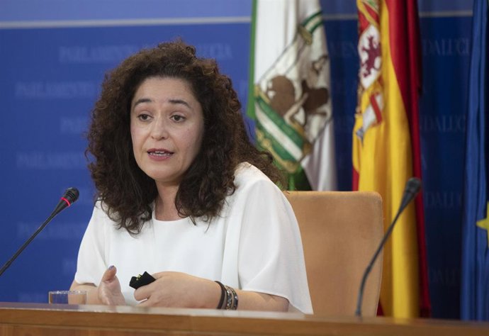 La portavoz del Grupo parlamentario Unidas Podemos por Andalucía, Inmaculada Nieto, en una foto de archivo en el Parlamento andaluz.