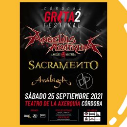 Cartel de la segunda edición del Festival Grita Córdoba.