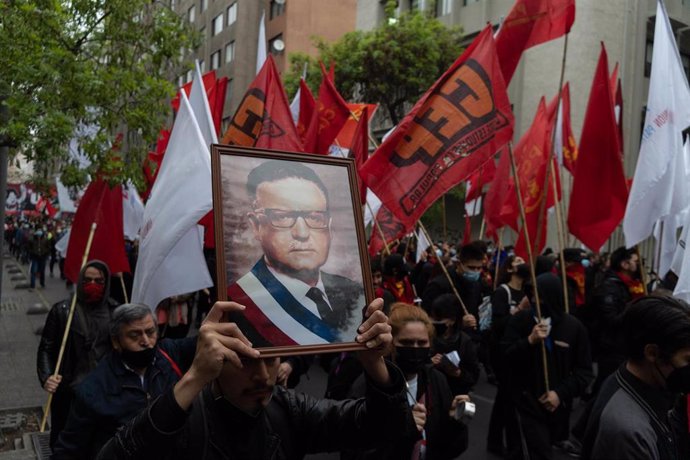 Manifestación en el aniversario del golpe de Estado contra Salvador Allende