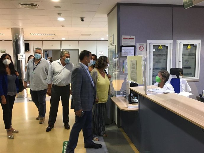 Ricardo Sánchez en el centro de salud de El Juncal