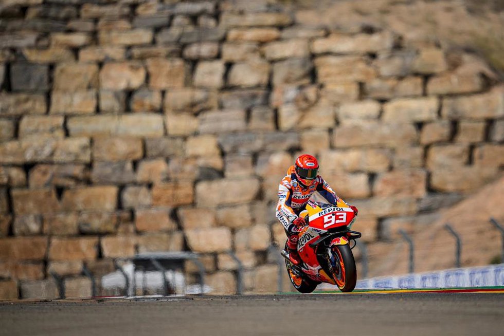 Marc Márquez en MotorLand Aragón