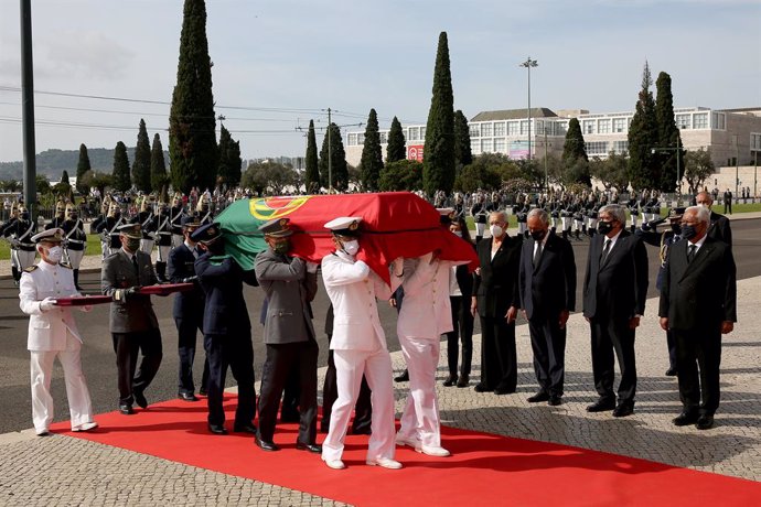 Funeral de l'expresident portugus Jorge Sampaio a Lisboa