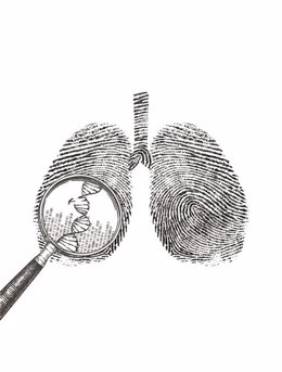 Investigación sobre el cáncer de pulmón.