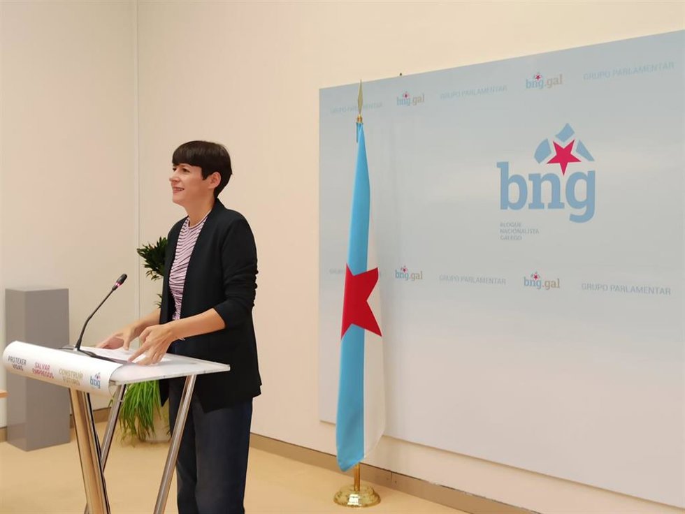 Ana Pontón en rueda de prensa