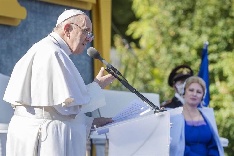 El Papa en Eslovaquia en la recepción con las autoridades y sociedad civil del país