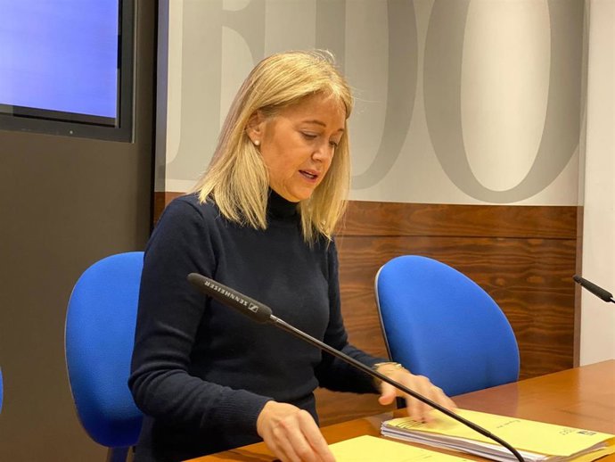Archivo - Portavoz de Vox en el Ayuntamiento de Oviedo, Cristina Coto.