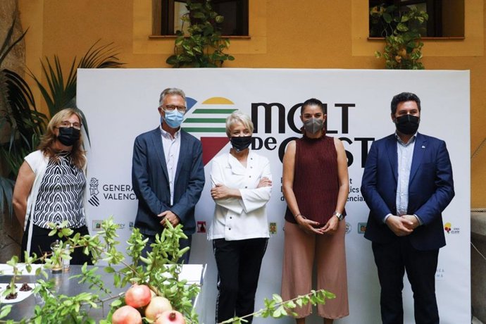 La consellera de Agricultura, Desarrollo Rural, Emergencia Climática y Transición Ecológica, Mireia Moll, en la presentación de la marca 'Molt de Gust'