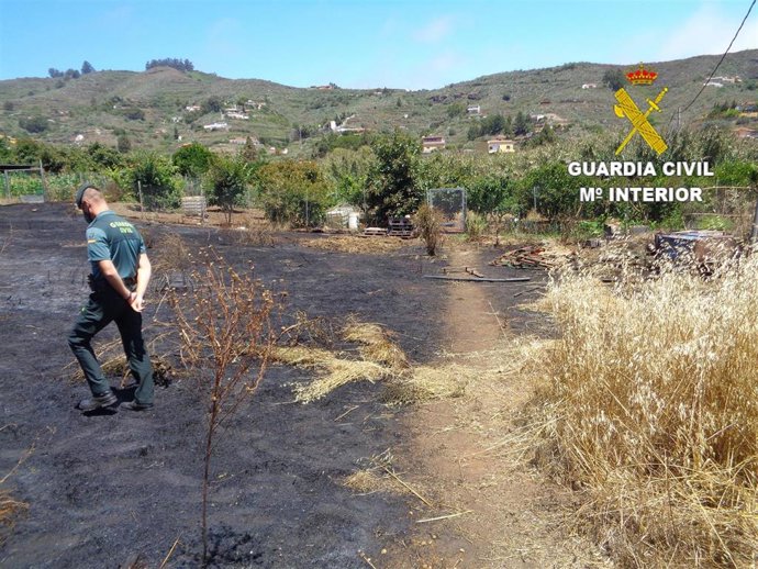 La Guardia Civil detiene a una persona por un delito de incendio en Gran Canaria