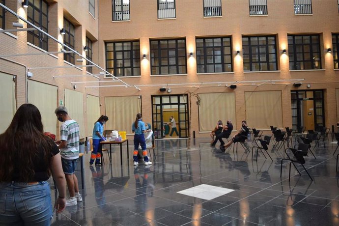 Vacunación contra el covid-19 en la Universidad de Almería.