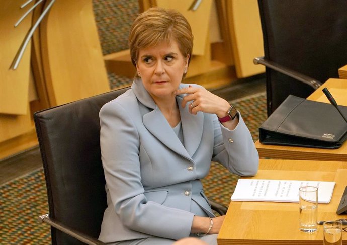 01 September 2021, United Kingdom, Edinburgh: Scotland's First Minister Nicola Sturgeon attends a session at the Scottish Parliament. Photo: Andrew Milligan/PA Wire/dpa