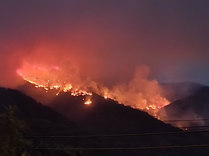 Incendio en Sierra Bermeja, en Málaga
