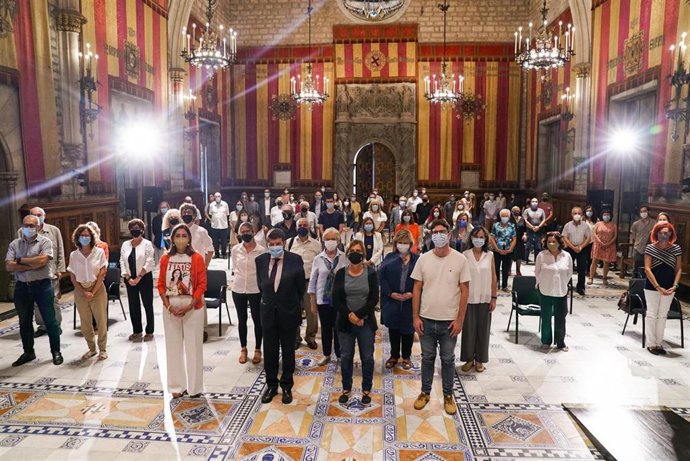 Acto de reconocimiento del Ayuntamiento de Barcelona a las personas y organizaciones que trabajan para la prevención del suicido en Barcelona con motivo del Día Internacional por la Prevención del Suicidio.