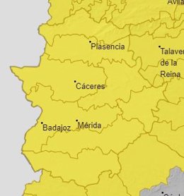 Alerta para el 14 de septiembre en Extremadura