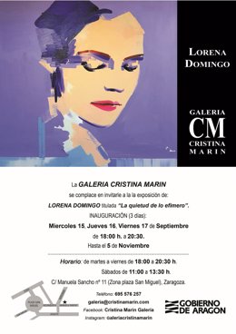 La artista Lorena Domingo expone su obra pictórica en la galería Cristina Marín