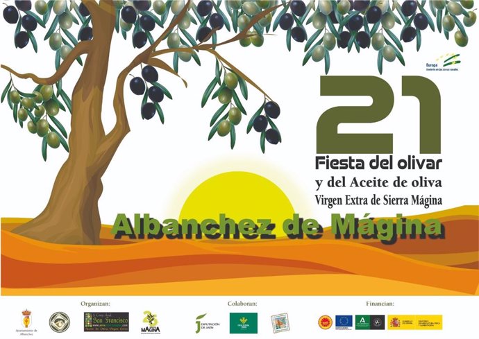 Cartel de la XXI Fiesta del Olivar y del Aceite de Oliva Virgen Extra de Sierra Mágina