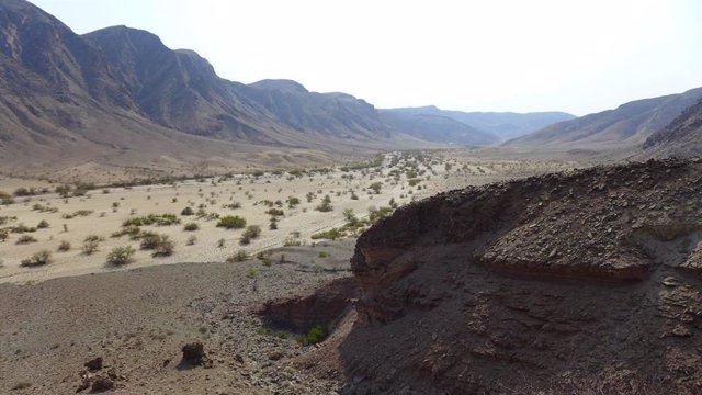 Valle glaciar que acabó ocupado por el mar en el actual interior de Namibia