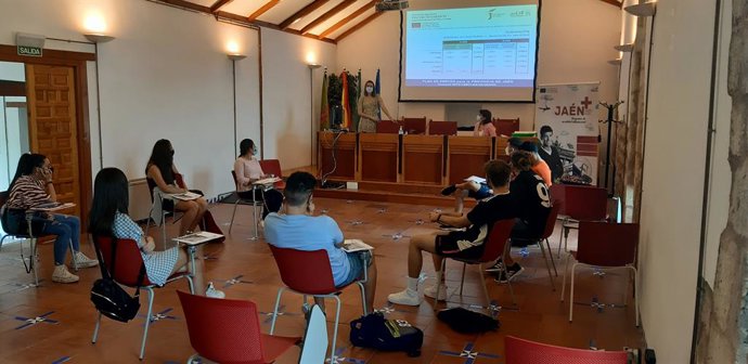 Jóvenes participantes en la segunda fase del programa Jaén+IV