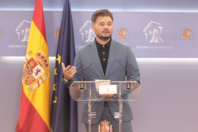 El portaveu parlamentari de l'ERC, Gabriel Rufián