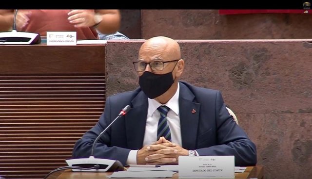 El Diputado del Común, Rafael Yanes, en comisión parlamentaria