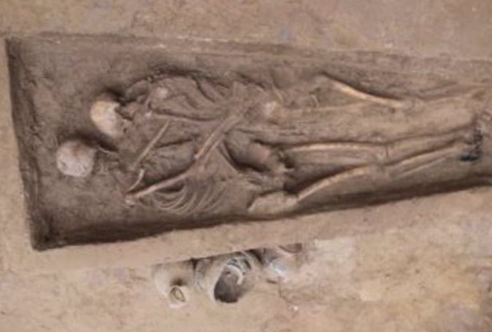 Esqueletos encontrados enterrados en el norte de China