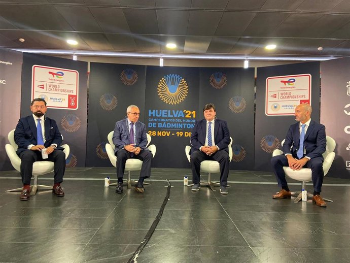 Presentación de los Mundiales de Bádminton de Huelva en la sede del Comité Olímpico Español.