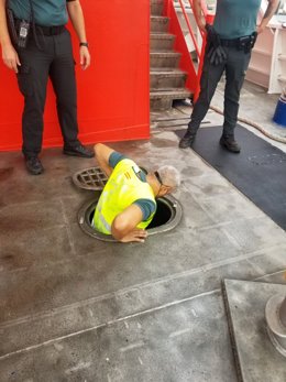 Lugar donde se hallaron a cuatros migrantes que pretendían ir de Melilla a Motril