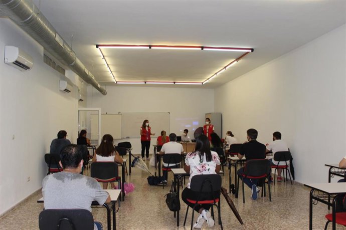 Participantes en el curso de Cruz Roja.