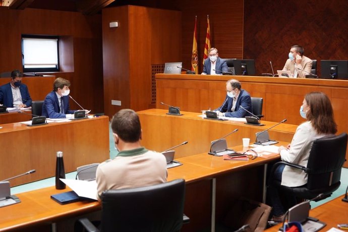 El director general de Desarrollo Rural, Jesús Nogués, comparece ante la Comisión de Agricultura, Ganadería y Medio Ambiente de las Cortes de Aragón a petición del PP.