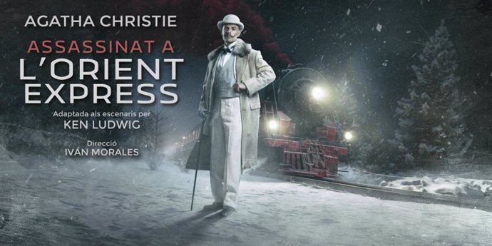 Cartell de l'adaptació teatral d''Assassinat a l'Orient Express'