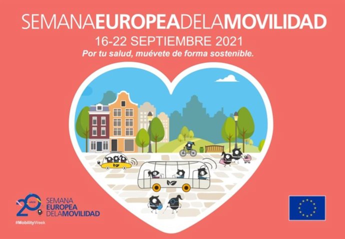 Cartel de la Semana Europea de la Movilidad.