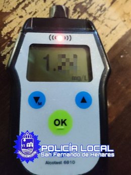 Cazan a un conductor que quintuplicaba la tasa de alcoholemia tras fugarse de un accidente en San Fernando de Henares