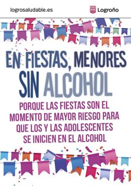 El Ayuntamiento inicia la campaña En fiestas, menores sin alcohol con consejos para familias para evitar el inicio en su consumo entre sus hijos e hijas adolescentes