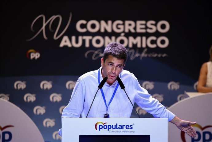 Archivo - El presidente del PPCV, Carlos Mazón, en imagen de archivo