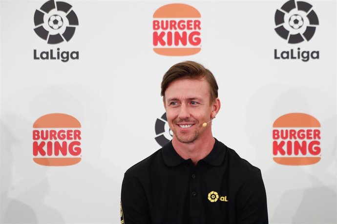 José María Gutiérrez, Guti, durante la presentación del acuerdo entre LaLiga y Burger King