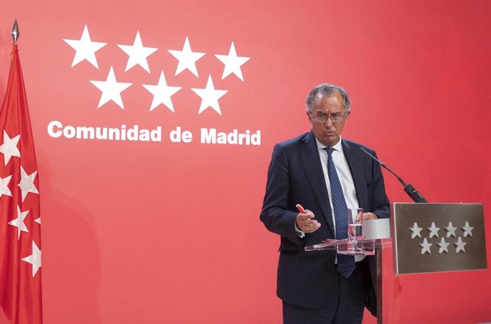 El consejero de Educación, Ciencia y Universidades de la Comunidad de Madrid, Enrique Ossorio.