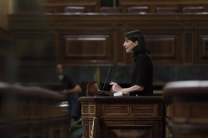 La ministra de Justicia, Pilar Llop, interviene en una sesión plenaria tras una sesión de control en el Congreso de los Diputados.