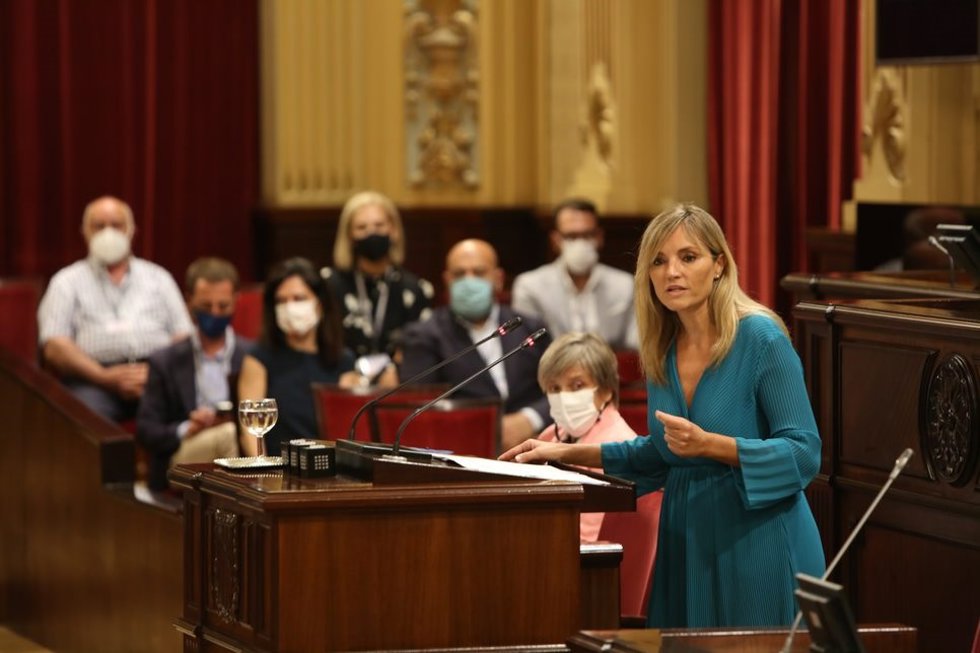 La portavoz de Cs, Patricia Guasp, este miércoles en el Parlament.