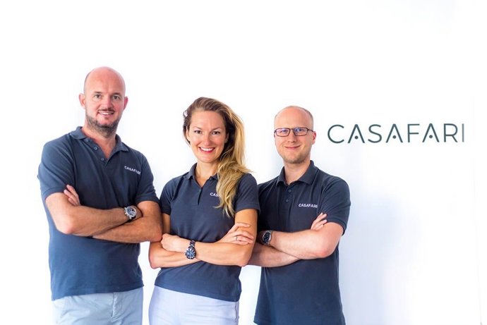 Nils Henning, Mila Suharev y Dmitry Moskalchuk. Fundadores