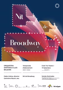 Cartel de la actuación 'Nit de Broadway'.