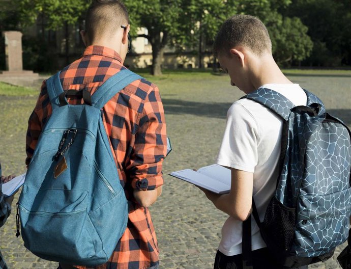 Archivo - Adolescentes en un parque