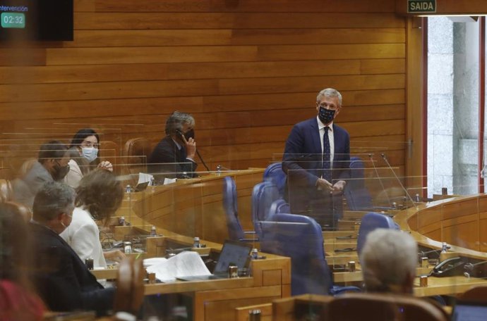 Alfonso Rueda en el Parlamento