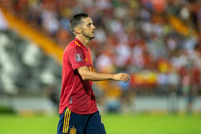 Pablo Sarabia jugando con España
