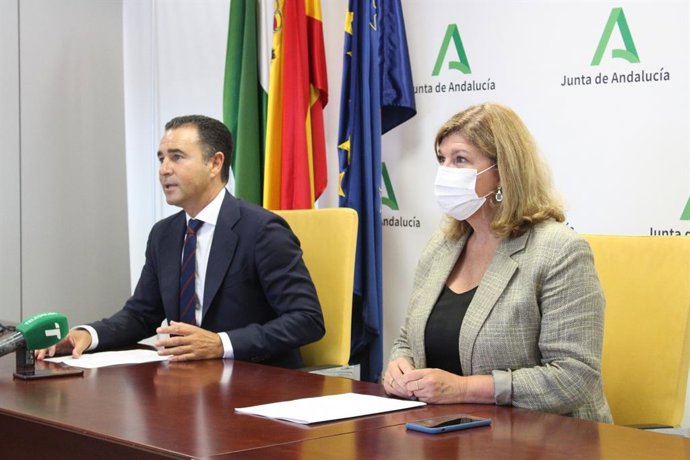 El director general de Movilidad de la Junta, Felipe Arias, en rueda de prensa.