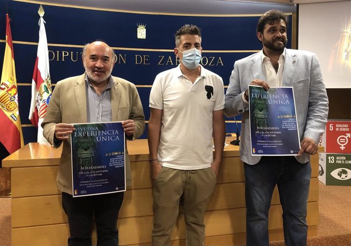 Presentación de 'Aurora', el nuevo proyecto de videomapping del Ayuntamiento de Calatayud